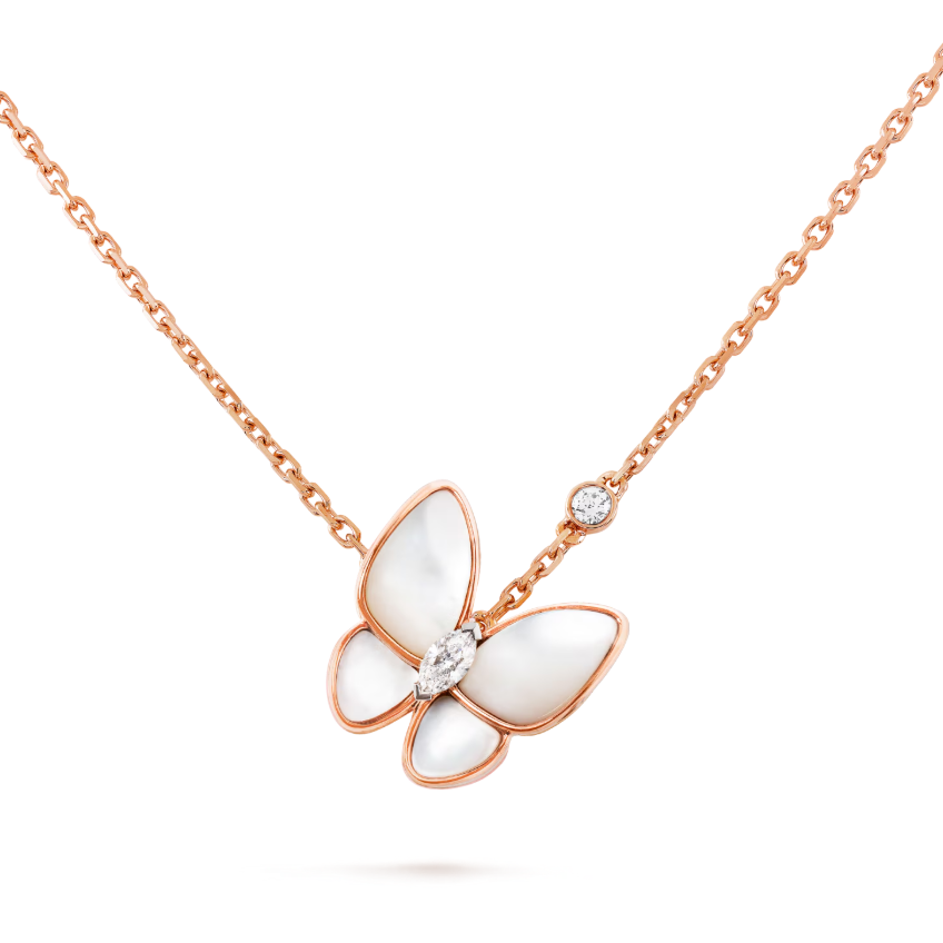 VCA Two Butterfly pendant